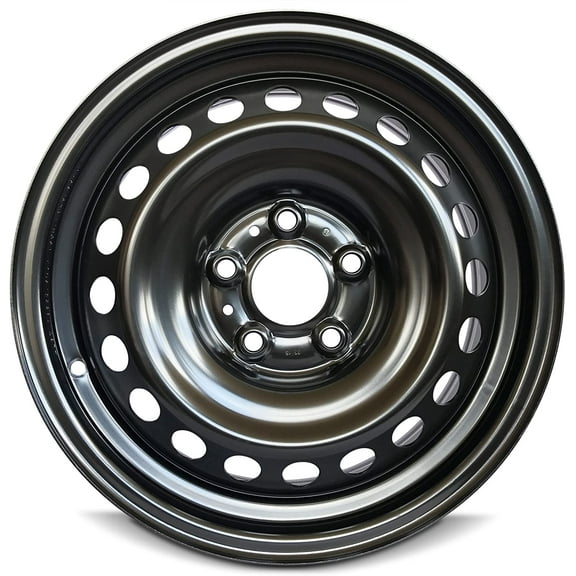 Wheel For 2008-2015 Nissan Rogue 16 inch 5 Lug Black Steel Rim Fits R16 Tire