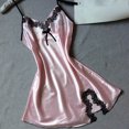 thumbnail image 3 of HomeGardon Nightgowns for Women,Women's Sleepwear,Women Casual Fashion Solid Color Simulated Silk Home Clothing Short Sleepshirts,S-XXL, 3 of 5