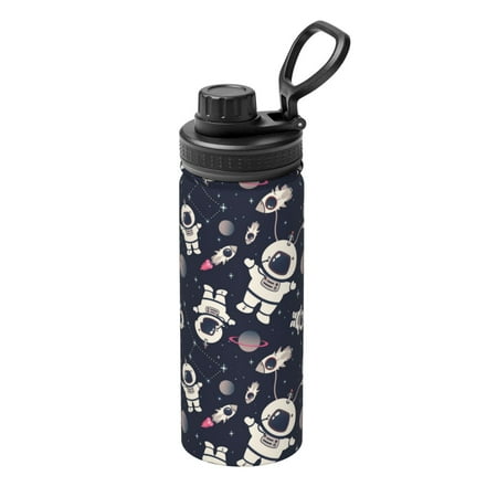 

Ocsxa Cartoon Spaceship Print 18oz Stainless Steel Water Bottle Unisex Water Bottle Insulated Sports Water Cup Flask for Cold Water Drinks/Sports/Travel/Car/School