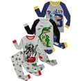 thumbnail image 7 of WIBACKER 3-8T Boys 100% Cotton Long Sleeve Pajamas Kids Cartoon Dinosaur Tops and Pants Sleepwear Set, 7 of 7