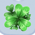 thumbnail image 4 of Inktastic Painted Clover Patch Shamrocks for St. Patricks Day Boys or Girls Baby Bib, 4 of 4