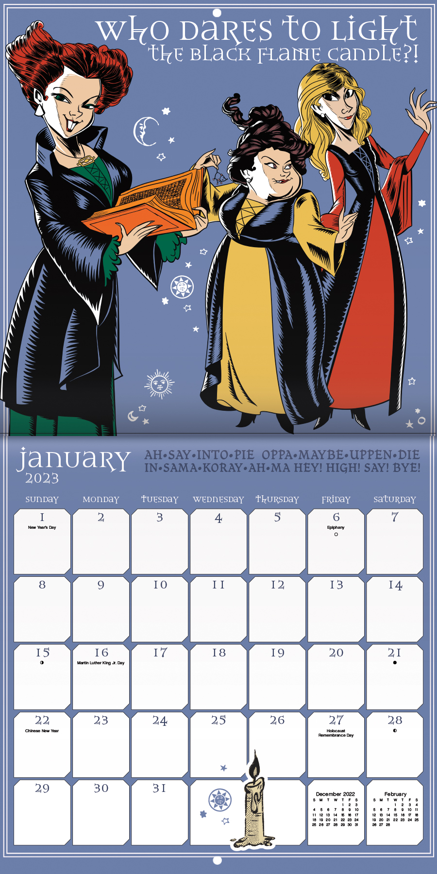 2023 Hocus Pocus Wall Calendar
