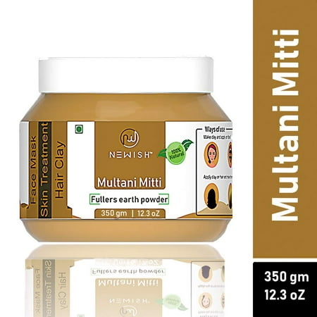 Newish Skin Cleansing Multani Mitti (Fuller's Earth) Face Mask For Soft and Blemish Free Skin, 350