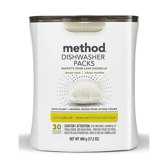 Method Dishwasher Packs - Lemon Mint - 30 ea Pack of 3