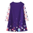 thumbnail image 2 of RIJOPUTY Christmas Plaid Dress Toddlers Christmas Dresses 3t Christmas for Girls Country Dresses Long Sleeve Short Dress Black Outfit Baby Clothes, Purple 3-4 Years, 2 of 8