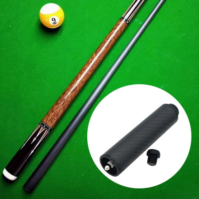 Rallonge de Queue de Piscine, Vis d'Extension de Manche d'Extension de Queue de Piscine, Accessoires Universels de Billard d'Extrémité d'Extension de Queue, Rallonge d'Extrémité de Queue de Billard à Neuf Balles Longue, Queue de Snooker de Piscine 25,4 cm