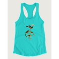thumbnail image 3 of Orchard And Birds Racerback Tank Women -Alexander Wilson Designs, Female Small, 3 of 4