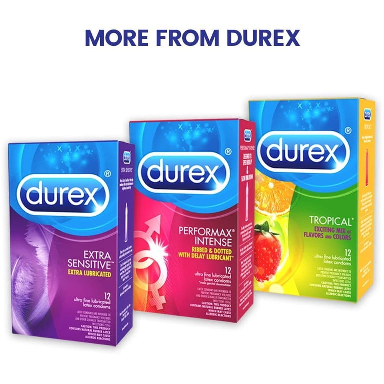 Durex Invisible Ultra Thin & Ultra Sensitive Premium Latex Condoms, 3ct