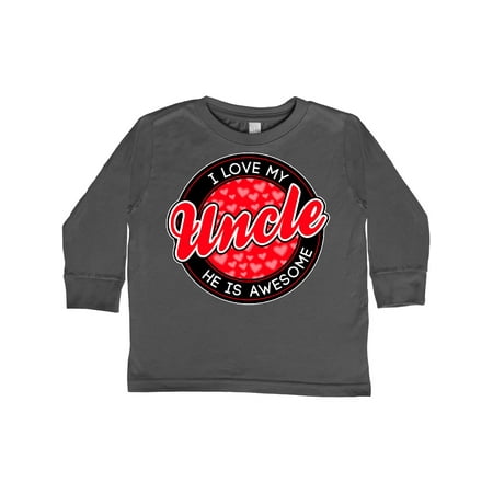 

Inktastic I love my Uncle Gift Toddler Boy or Toddler Girl Long Sleeve T-Shirt