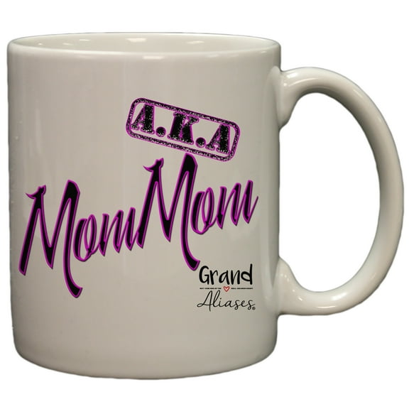 Grand Aliases Series Grandmother "A.K.A. MomMom" 11oz Coffee Mug