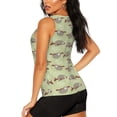 thumbnail image 3 of Vsdgher Débardeur Imprimé Paresseux pour Femmes, Séchage Rapide, Sport, Course, TG, 3 of 7