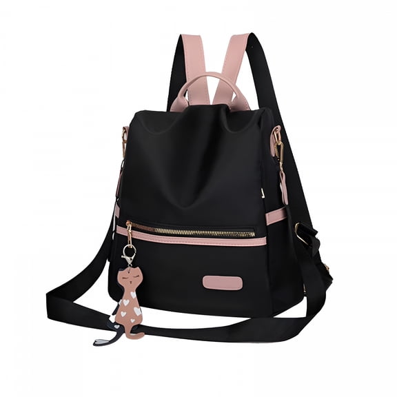 DESIGNICE Backpack Purse for Women, Women Backpack Purse Small Nylon Waterproof Anti-theft Shoulder Bags Handbags Ladies, Fashion Travel Backpack