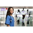 thumbnail image 6 of Dimok Knee Compression Sleeves with Non-Slip Band Knee Brace for Sports, Black, L, 2 Pack, 6 of 7