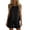 Black, variant on Women's 2 Piece Sets Cotton Ruffle Pajama Set Sleeveless Lace Trim Top and Short Pants Set for Summer Light Blue