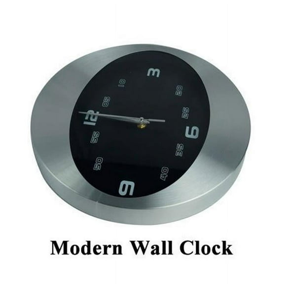 Peterson Artwares CL7030 Modern Reflection Metal Wall Clock, sliver