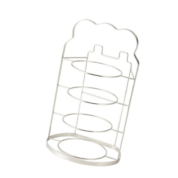 Estante de preparación de alimentos, escurridor de platos, acero inoxidable, estante de cocina, multifuncional, Argenta 4 capas
