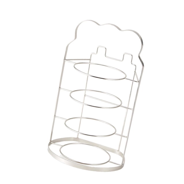 Estante para preparación de alimentos, soporte para platos, organizador que ahorra espacio, estante de cocina, escurreplatos Argenta 4 capas