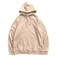 thumbnail image 3 of Womens Hoodie 2025 Oversized Long Sleeve Plain Hooded Sweatshirt with Pockets Pullover Trendy Hoodies for Women, 3 of 5