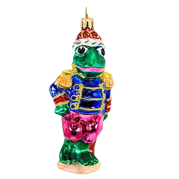 Christopher Radko Company 5.00In Never Been Kissed, Glass, Ornament Frog Prince 105450
