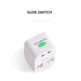 thumbnail image 4 of Wisewang Travel Plug Portable Replacing Universal Foldable Slide Switch Travelling Power Converter Charging Adapter with Storage Bag Shown as Picture 1Set, 4 of 6