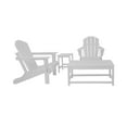 thumbnail image 2 of 4-Piece Outdoor Paio Adirondack Conversation Seating Set, White, 2 of 3