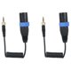 thumbnail image 1 of 2x Cable de salida de micrófono macho tipo bloqueo de 3,5mm a 3,5mm a Xlr para receptores inalámbricos, 1 of 5