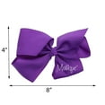thumbnail image 2 of Motique Accessories 8 inch Grosgrain Hair Bow for Women and Girls (Purple), 2 of 4