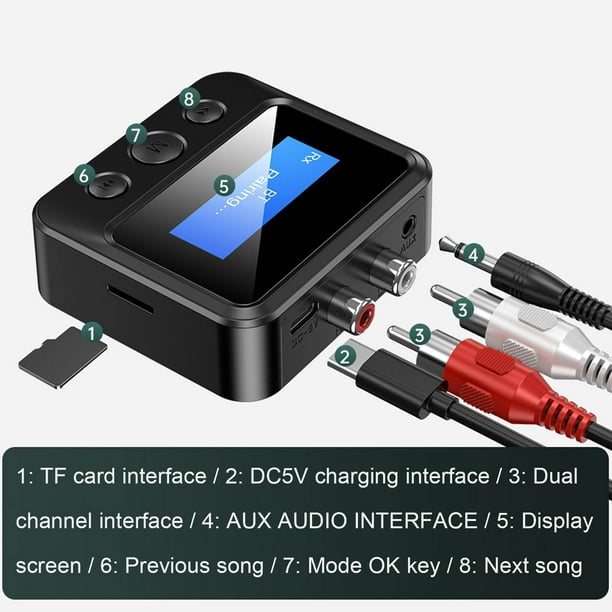 SuoKom Émetteur Bluetooth Récepteur Bluetooth Émetteur Ordinateur Tv  Set-top Box Adaptateur Bluetooth Carte Tf Pour Jouer 3d Bassr Adaptateur  Bluetooth En Liquidation 