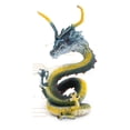 thumbnail image 1 of Estatua de dragón chino , juguetes educativos, de acción, regalos para niños y niñas, manualidades de Feng Shui, dragón volador para , AZUL, 1 of 8
