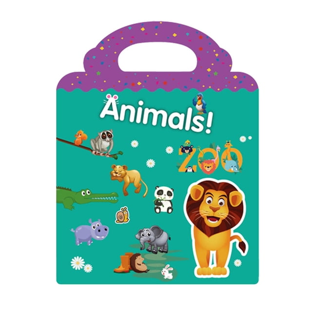Libro de actividades con pegatinas HUOGUO, guía cognitiva para niños