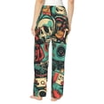 thumbnail image 2 of Bixox Women's Retro Pop Art Collage Patterned Pajama Pants Loungewear, 2 of 5
