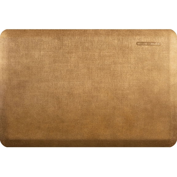 WellnessMats Estates Linen 3' x 2' Anti-Fatigue Mat (Aztec Gold)
