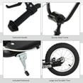 thumbnail image 7 of Yardi Yard Youth Scooter, Teens Kick Scooter with 16" Front and 12" Rear Dual Brakes Inflatable Wheels, Adjustable Handlebar Ride On Toy for Age 5+, Black, 7 of 7