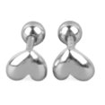 thumbnail image 4 of Pendientes con forma de corazón, modernos y versátiles, para mujer, para uso diario, trabajo, citas, fiestas, 4 of 15
