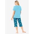 thumbnail image 2 of Dreams & Co. Plus Size 2-Piece Capri PJ Set, 2 of 6