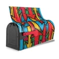 thumbnail image 3 of Naloa Colorful Arrow Graffiti Pattern Mailbox Covers Magnetic Post Box Cover Post Letter Box Cover Garden Decor-25.5x21 in, 3 of 8