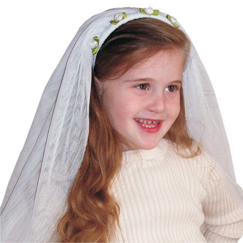 Dress Up America Bride Veil For Little Girls Bridal Child Costume Accessory Perfect For Dress Up and Princess Role Play