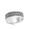 thumbnail image 4 of Rope Knot Design Celtic Ring .925 Sterling Silver Wide Wedding Band Jewelry Female Male Size 13, 4 of 4
