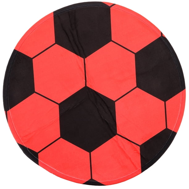 GOOHOCHY Alfombra redonda de fútbol, decorativa, antideslizante, para dormitorio