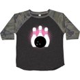 thumbnail image 3 of Inktastic Bowling Pins Cute Bowler Girls Toddler T-Shirt, 3 of 5
