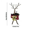 thumbnail image 7 of Shoreew Christmas Reindeer Tealight Candle Holder Gold Iron Decoration for Table Window Versatile Christmas Holiday Decor, 7 of 7
