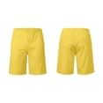 thumbnail image 7 of IWRICH Summer 2 Piece Suits for Men Short Sleeve Tuxedo Blazer Wedding Party Jackets and Elastic Waist Shorts Casual Outfits Yellow XL, 7 of 7