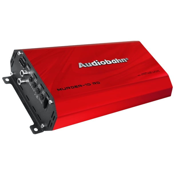 Amplificador Audiobahn Clase D de 1 Canal MURDER1D 2400W