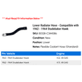 thumbnail image 2 of Lower Radiator Hose - Compatible with 1962 - 1964 Studebaker Hawk 1963, 2 of 2