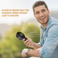 thumbnail image 2 of Mini Silent Fan, Usb Rechargeable Portable Handheld Fan, 3 Wind Speeds, Office Travel Vertically Placed(pink Color), 2 of 3