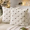 thumbnail image 4 of Clearance! Christmas Tree Decorative Throw Pillow Covers 18x18 Inch | Set of 2 Throw Pillow Cases, Soft Plush Cushion Covers, Xmas Home Decor Winter Holiday.White, 4 of 6