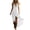 White, variant on Ladies Sleeveless Cami Dress V Neck Lace Loose Casual Midi Sundress Loose fit vacation dress