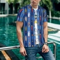 thumbnail image 6 of Hirioo Cute Fish for Men's Baseball T-shirt Shirts Short Sleeve Casual Summer Button Stretch T Shirts,Size S-4XL-4X-Large, 6 of 7