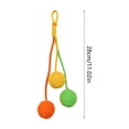 thumbnail image 4 of FEOLGEHLY Hanging Cotton Rope Cat Toy Ball for Teething and Chew Fun, Natural Braid Cat Toy for Indoor Cats, Cage-Mountable Multi-Pet Interactive Toy, Washable Cat Teething Toy (Yellow), 4 of 7