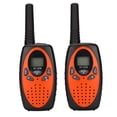 thumbnail image 1 of Walkie-talkies inalámbricos portátiles de 0,5 W y 3 km de largo alcance, color naranja, radio bidireccional de juguete para niños, para Brasil., 1 of 14